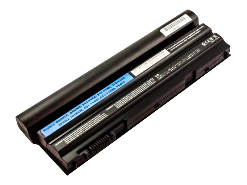 CoreParts - Batteri för bärbar dator (likvärdigt med: Dell NHXVW, Dell 451-11695, Dell N4FJ5, Dell 05VFW, Dell 38CK3, Dell 3CVD9, Dell 451-11961, Dell 451-12135, Dell 5DN1K, Dell 5F1R5, Dell 9981K, Dell 9F77K, Dell 9PCR0, Dell C42P9, Dell CRT6P, Dell DTG0V, Dell F0D4C, Dell FKYCH, Dell G7GMT, Dell GCJ48, Dell J7KGM, Dell NY38W, Dell P6YD6, Dell R1XG4, Dell XV2VV, Dell YTFJF) - litiumjon - 9-cells - 6600 mAh - för Dell Latitude E6440, E6540 Precision M2800
