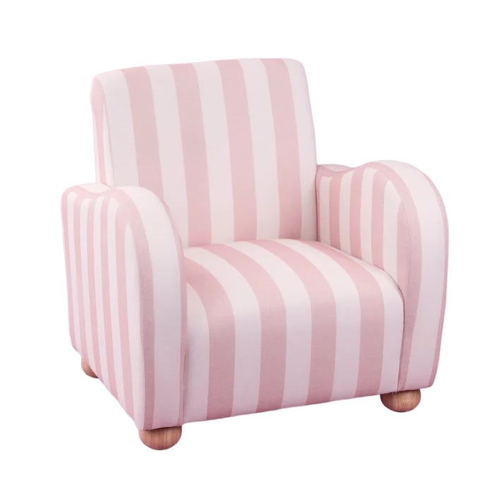 Jabadabado fåtölj rosa/vit