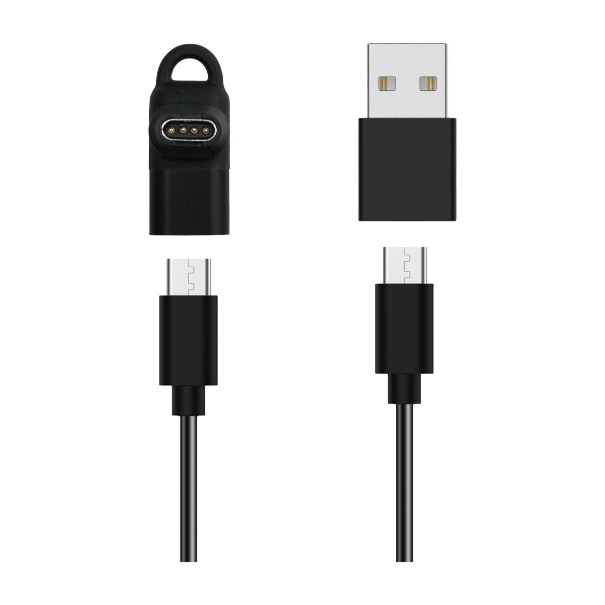 Triacle USB laddningskabel med USB-C - USB-A adapter, Garmin fenix/vivoactive/venu&more