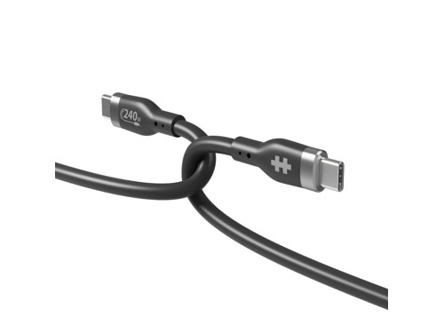 Hyper USB-C to USB-C 240W, 1m, Svart, bild 2