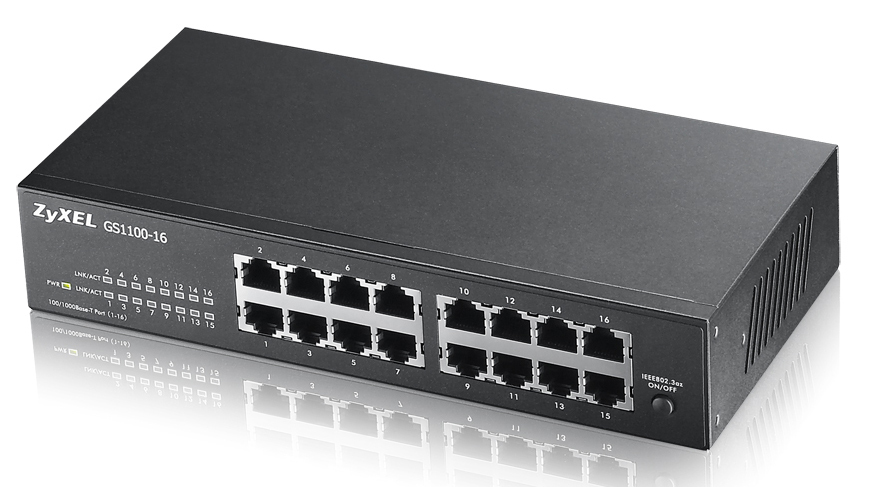 ZyXEL ES1100-24E, 16-port 100 Mbit, bild 2