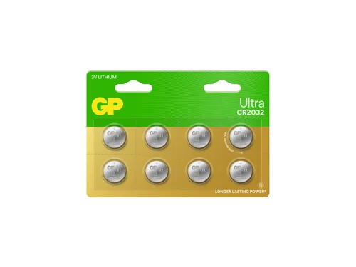 GP Ultra Lithium Cell Battery CR2032, 3V (8-pack), bild 3