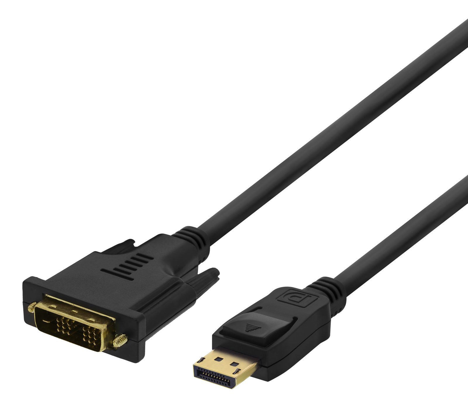 DisplayPort till DVI-D-kabel, 1080@60Hz, 2 meter - Svart, bild 3