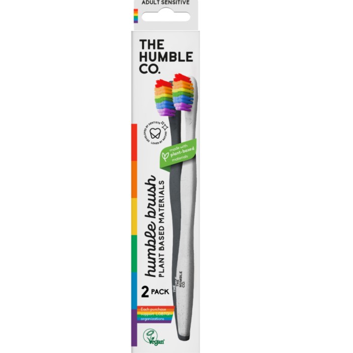 The Humble Co. Proud Edition Plant-based Toothbrush 2-pack Sensitive