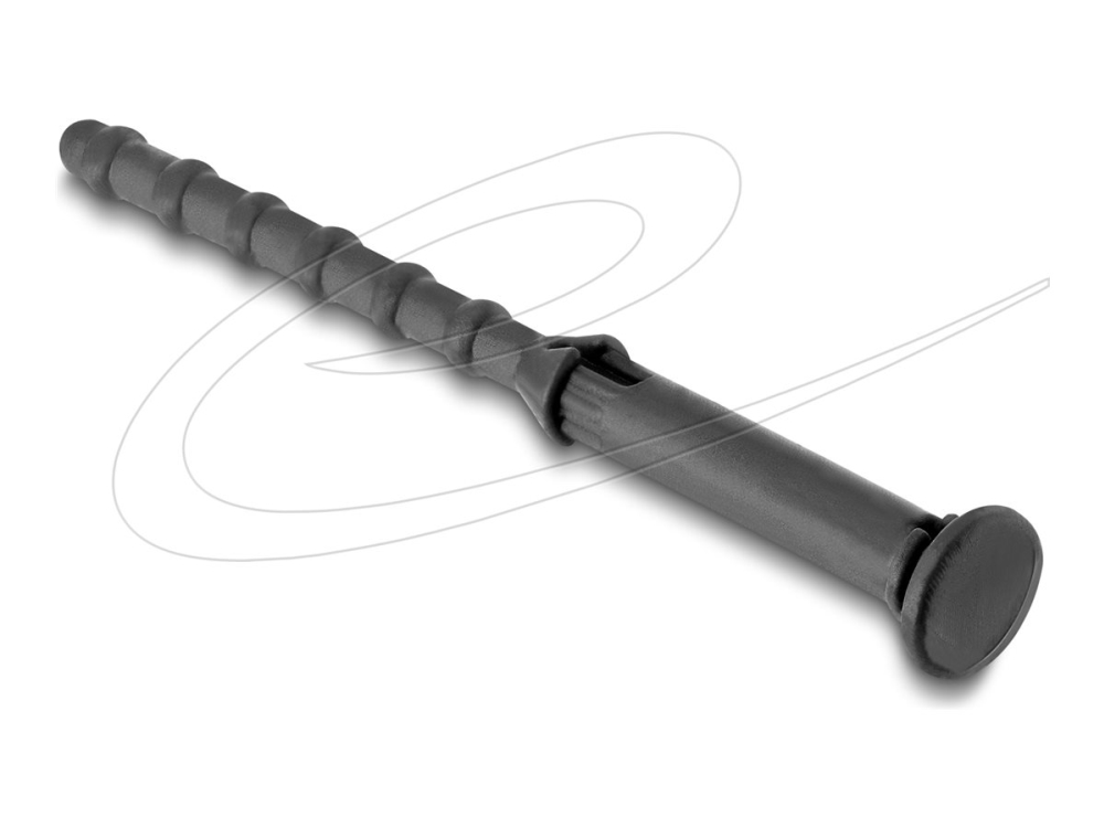 Delock - Fan anti-vibration mounting screw - silicone - svart (paket om 50)