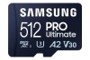 Samsung PRO Ultimate microSDXC 512GB & SD‑adapter – Minneskort
