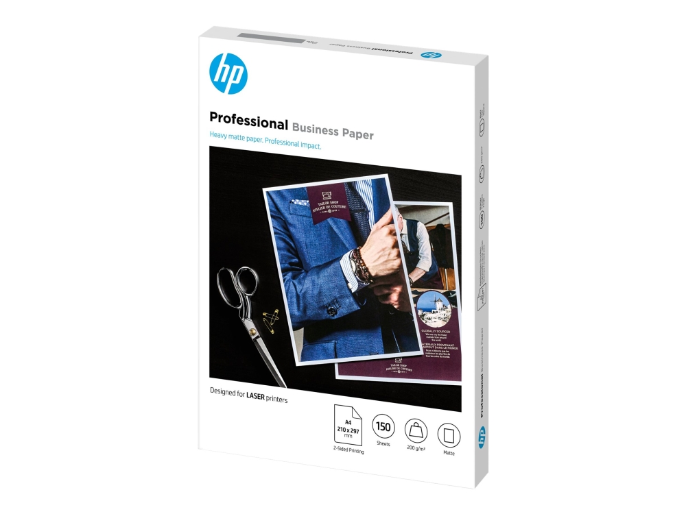 HP Professional - Matt - A4 (210 x 297 mm) - 200 g/m² - 150 ark fotopapper - för Color LaserJet Enterprise M651 LaserJet Enterprise M507 LaserJet Pro M118, P1102
