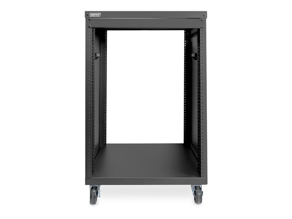 DIGITUS 19-tums rack med hjul svart 16U/AVS/780x507x460mm