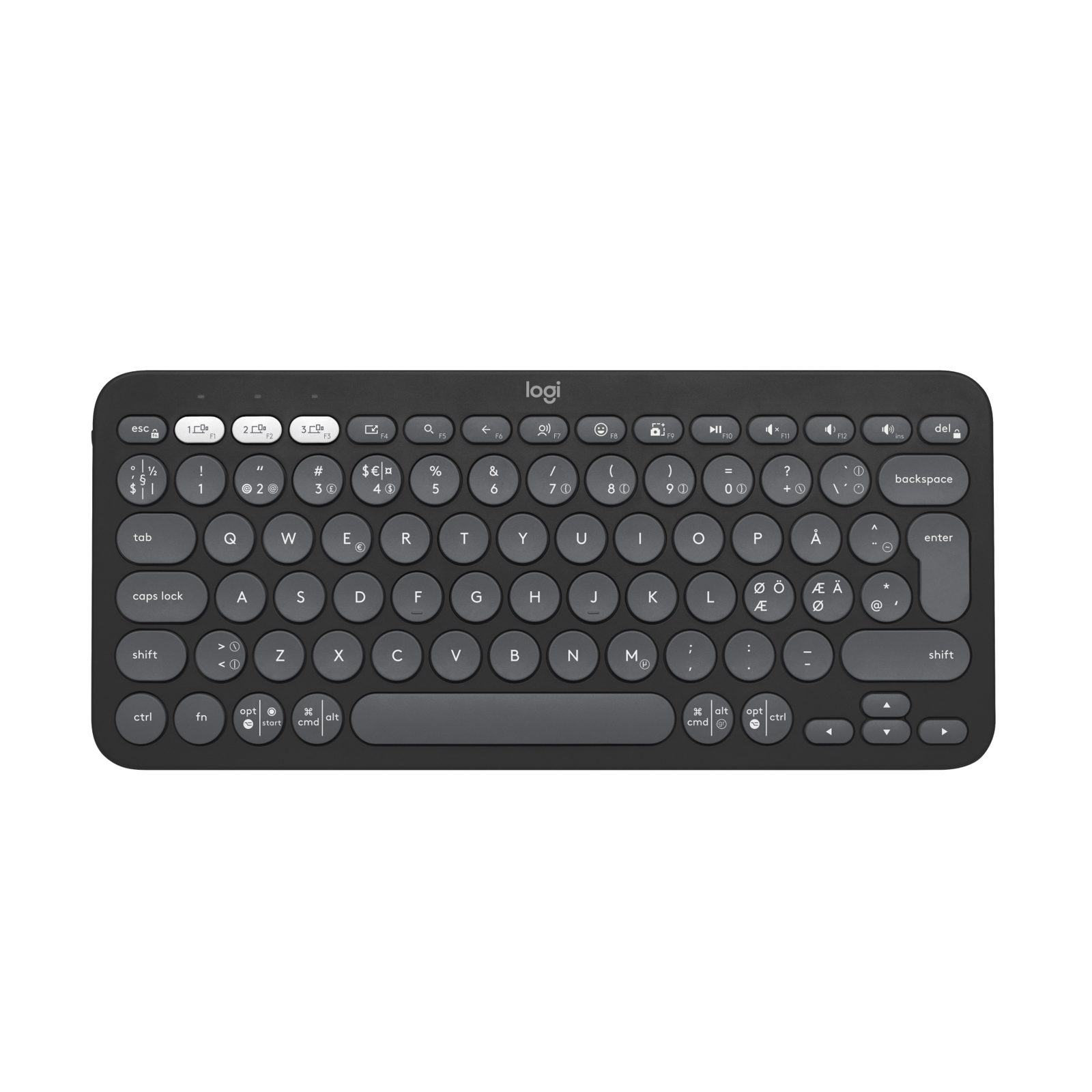 Logitech Pebble Keys 2 K380s trådlöst tangentbord (Graphite), bild 5