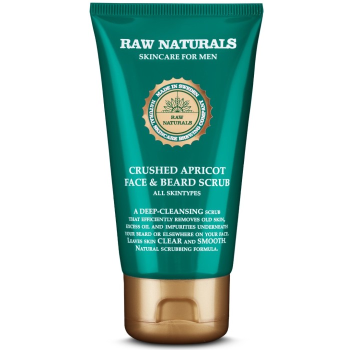 Raw Naturals Crushed Apricot Face & Beard Scrub, bild 2