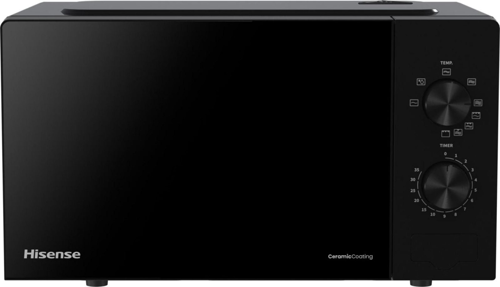 Hisense 741470, Bänkdiskmaskin, Kombinationsmikrovågsugn, 20 l, 700 W, Rotations-, Svart