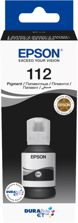 Epson EcoTank 112, Svart, flaska 127ml, 7500 sidor, bild 2