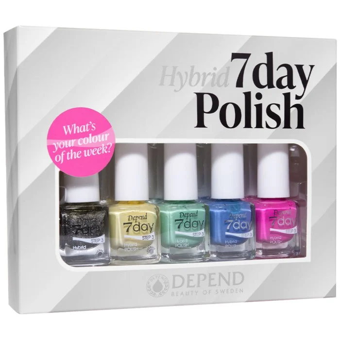Depend 7day Hybrid Polish 5-pack
