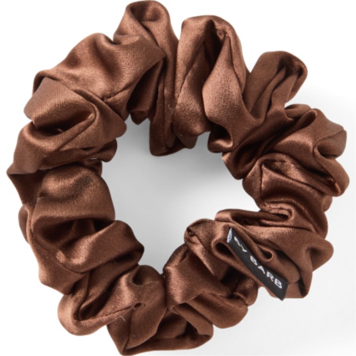 ByBarb Silk Scrunchie Brown Brown