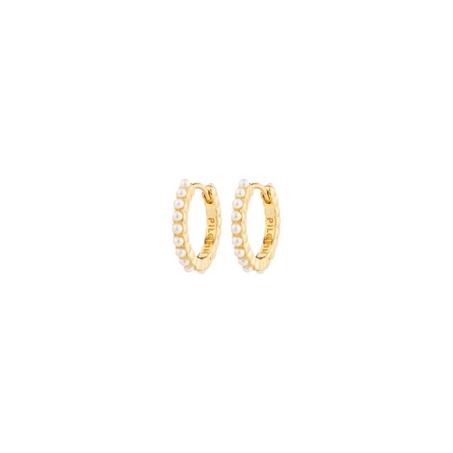 PILGRIM - KALIA Hoop Earrings - Gold-Plated - 15 mm
