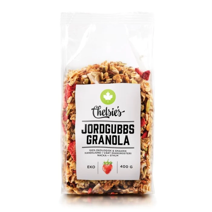 Chelsies Organic Jordgubbsgranola 400 g