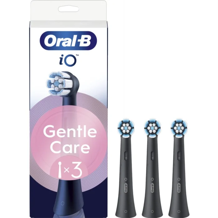 Oral-B iO Gentle Care borsthuvuden 3 st, svart