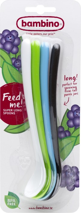 Bambino Matningsskedar Feed me!, 4 st