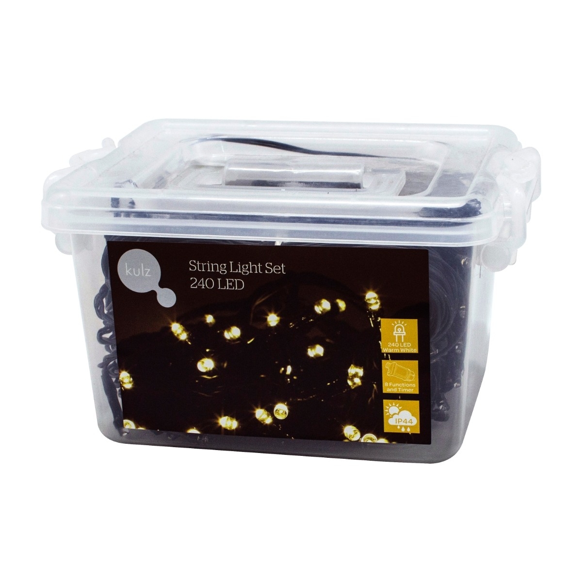 Kulz KULEDST240WW2 ljusslinga 240 LED, varmvit