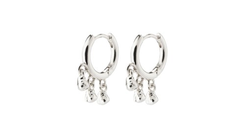PILGRIM - HALLIE hoop earrings - Silver Plated - 18 mm, bild 3
