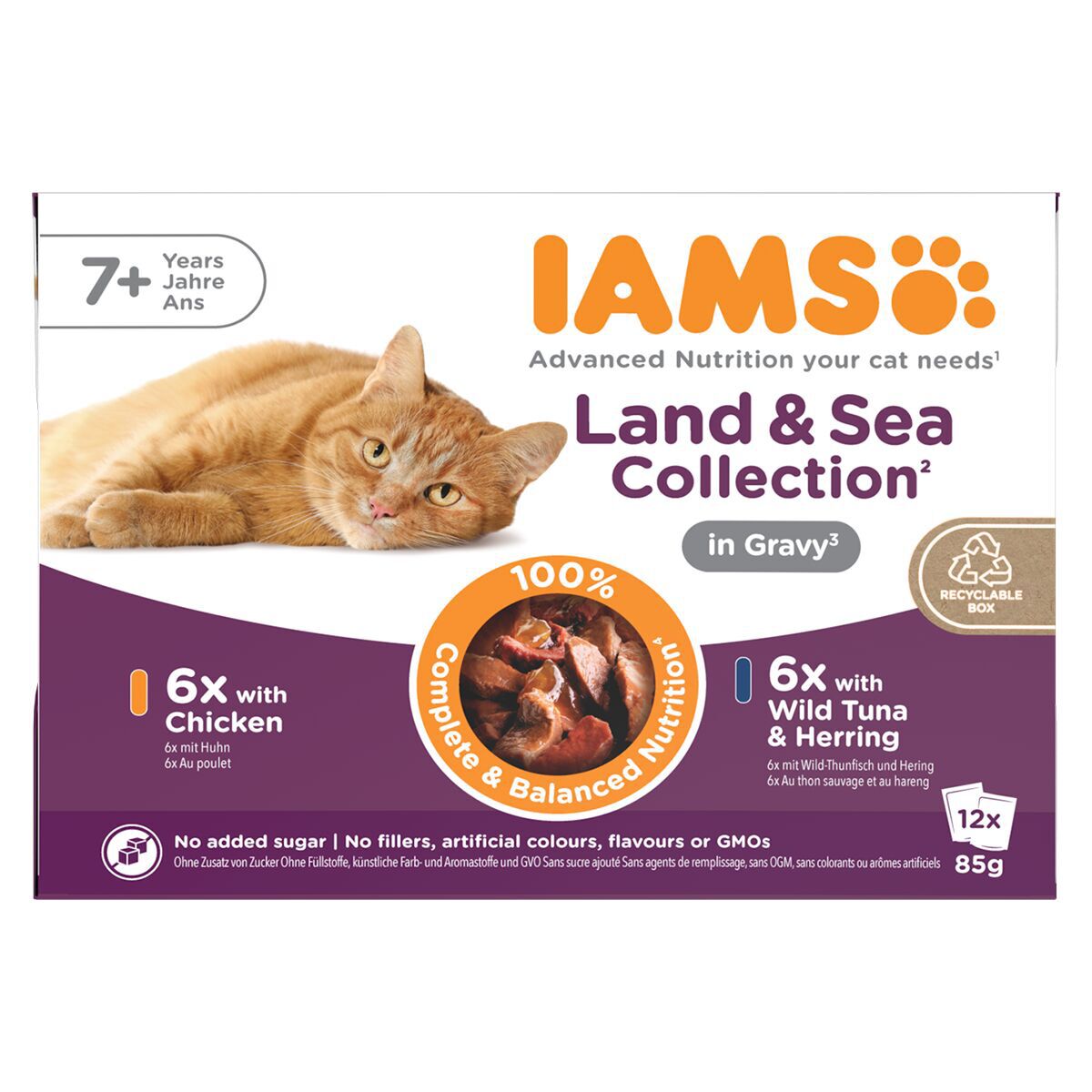Iams Delights Senior Gravy Multipack Våtfoder till Katt, bild 2