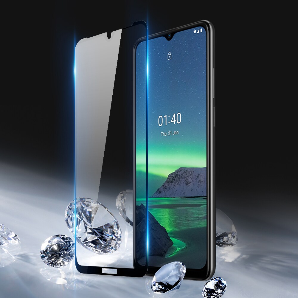 Dux Ducis 10D härdat glas skärmskydd med ram för Nokia 1.4 - transparent (fallvänligt), bild 5