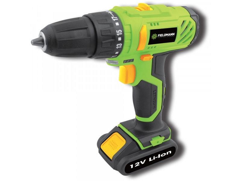 Borr-/skruvdragare Fieldmann FDV 10201-A 12 V 1 st batteri 1,3 Ah