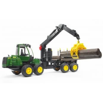 Bruder John Deere 1210E Skotare med 4 timmerstockar och greppare, bild 5