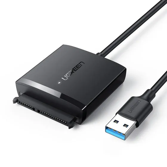Ugreen 60561, SATA, USB 3.2 Gen 1 (3.1 Gen 1), Hankoppling, Svart, 5 Gbit/s