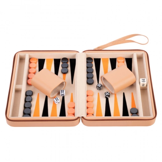 Longfield Backgammon Travel Beige, bild 2