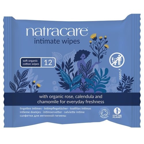 Natracare Intimate Wipes 12 pcs