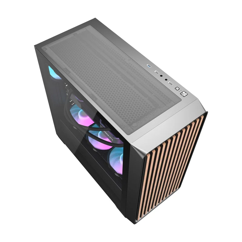 Darkflash DS900WD Computer Case + 4 Fans - Chassi - Svart, bild 3