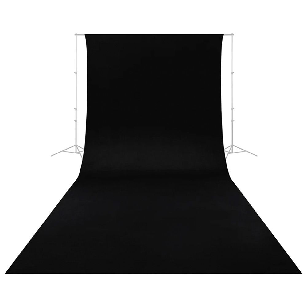 Caruba Wrinkle Resistant Backdrop Bakgrund 2.6x6m, svart