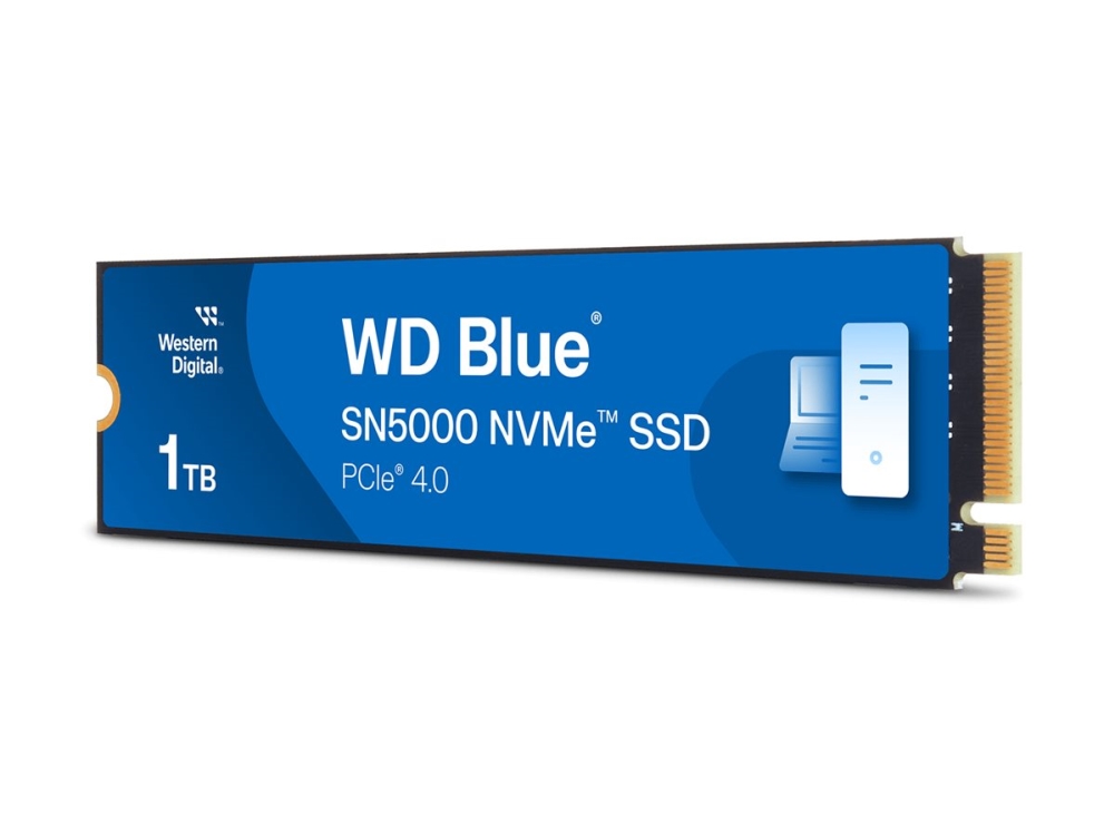 1 TB WD Blue SN5000 SSD, M.2 2280 NVMe PCIe Gen.4