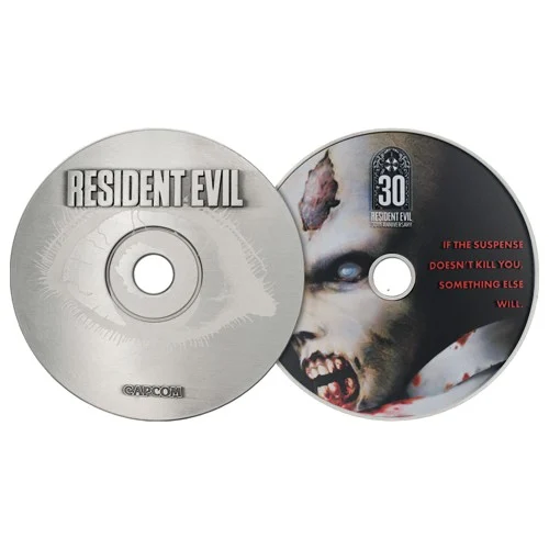 Envil - Resident Evil 30th Anniversary Limited Edition CD-ROM Collectible - Antique Nickel - 150x140x25 mm, bild 4