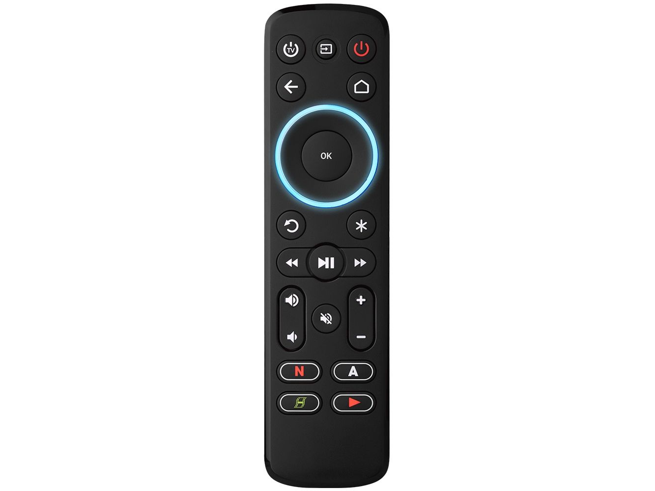 One For All Advanced fjärrkontroll Streamer, TV, Ljud, IR trådlös, Tryckknappar, Svart