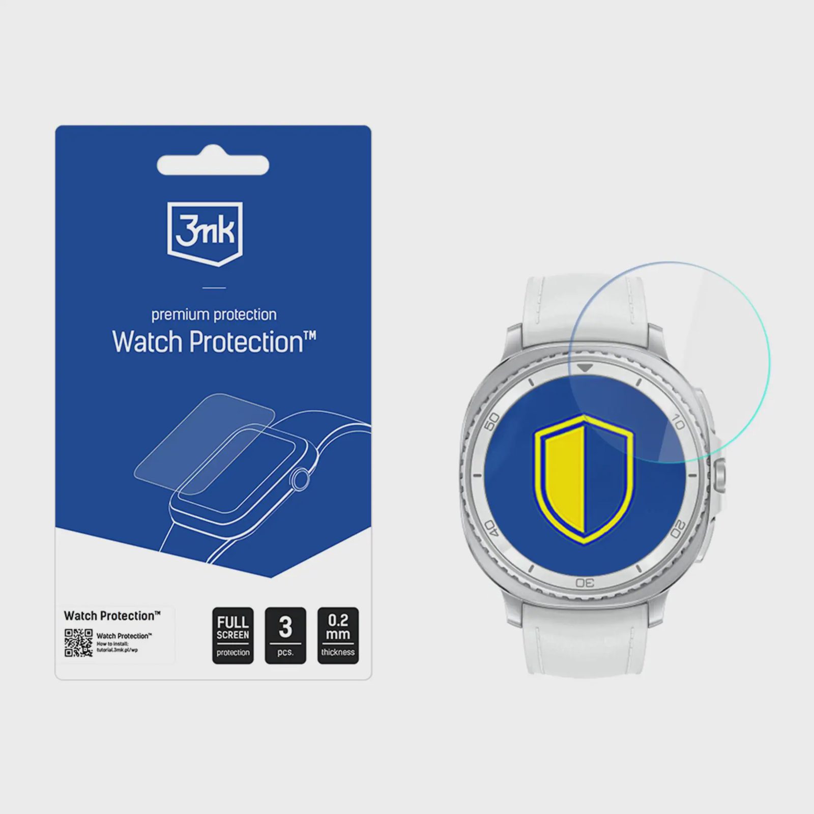 3mk Watch Protection FlexibleGlass-hybridglas till Samsung Galaxy Watch 8 Classic