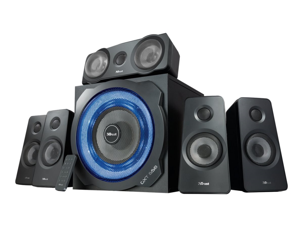 Trust GXT658 Tytan 5.1, surround 180W+5x90W RMS, fjärrkontroll