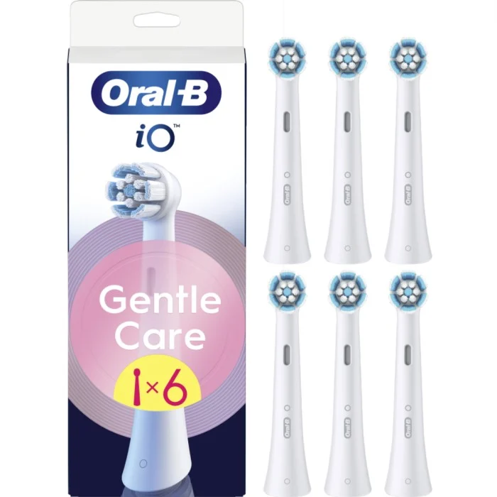 Oral-B iO Gentle Care borsthuvuden 6 st, vita