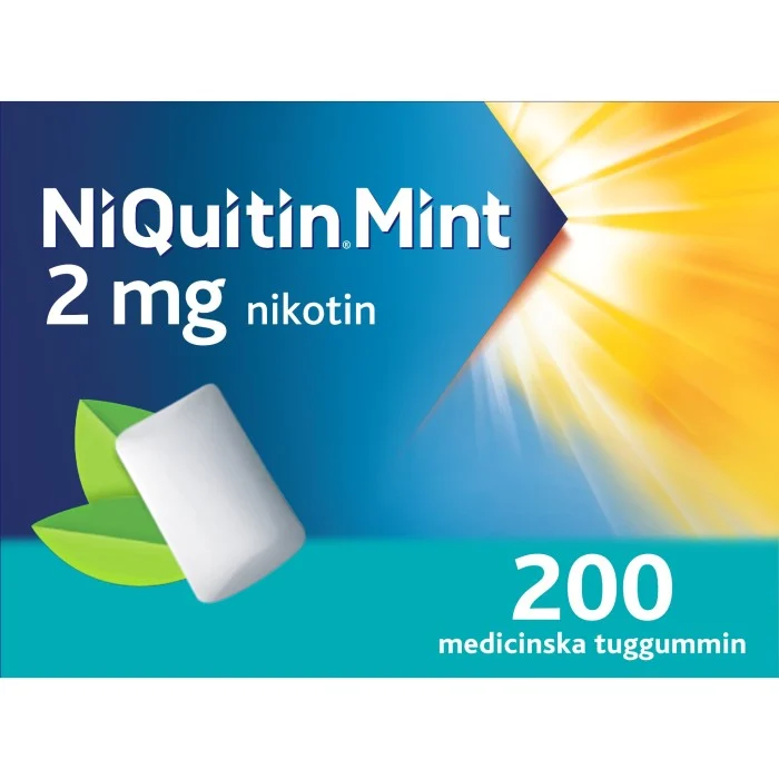 NiQuitin Mint 2 mg Medicinskt Tuggummi 200 st