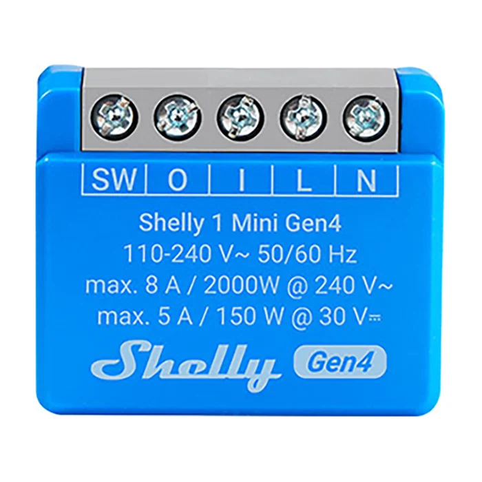 Shelly 1 Mini Gen4 smart strömbrytarmodul