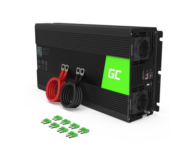 Green Cell INV25, Universal, Automatisk, 12 V, 1500 W, 230 V, DC-to-AC