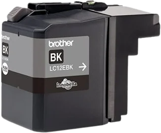 Bläckpatron Brother LC12EBK Svart
