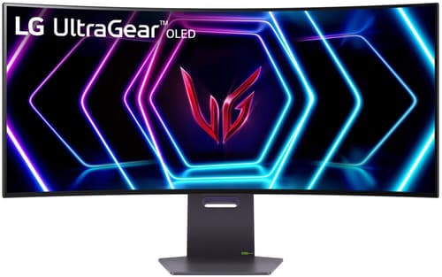 39" LG UltraGear 39GS95QE-B, Curved OLED 3440x1440, 0,03 ms, 240Hz G-Sync, HDR10, 800R, höjdjusterbar, 2xHDMI/DP, USB-hubb, bild 2