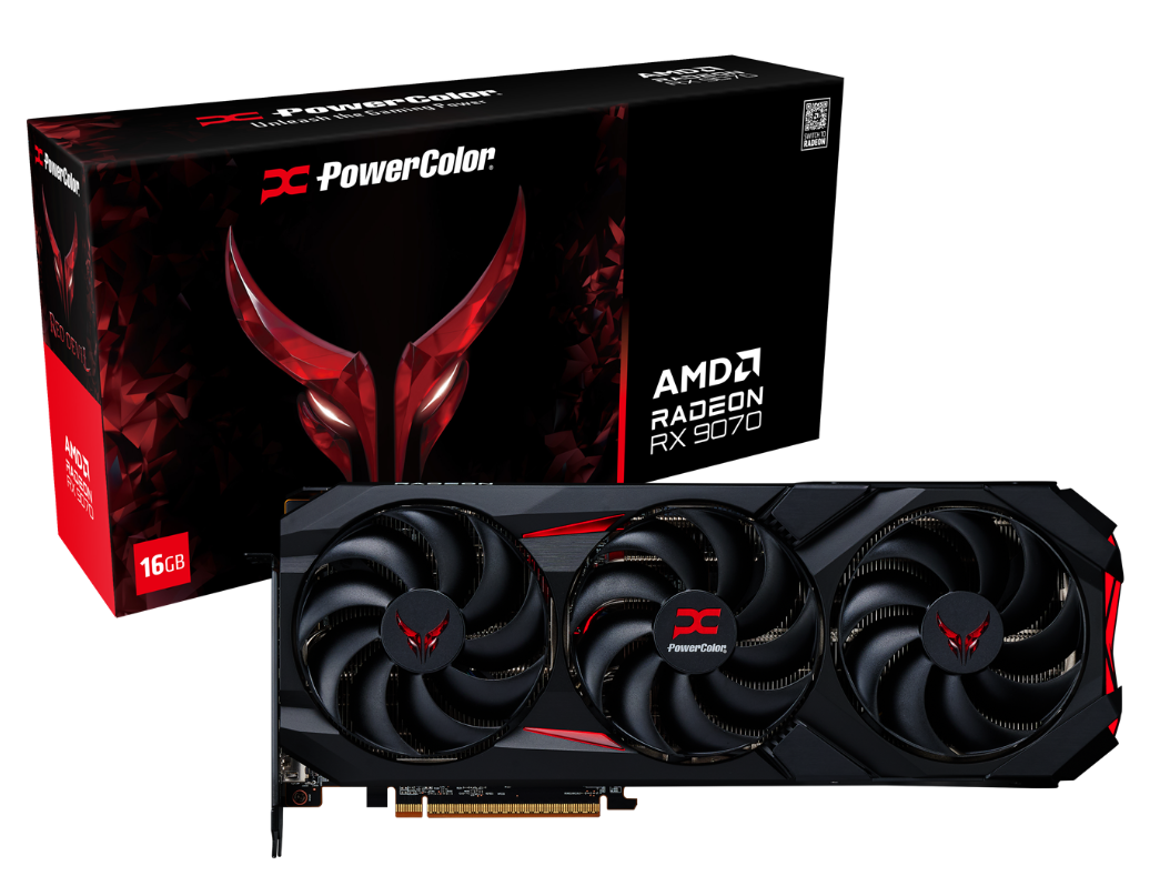 Powercolor Radeon RX 9070 Red Devil OC 16 GB GDDR6, HDMI/3xDP, bild 3