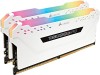 32 GB (2x16GB) DDR4-2666 Corsair Vengeance RGB Pro CL16 - Vit, bild 4