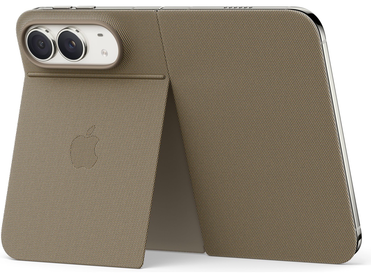 Apple iPhone Duo Folio med utfällbart stöd, mullvadsbrun, bild 2