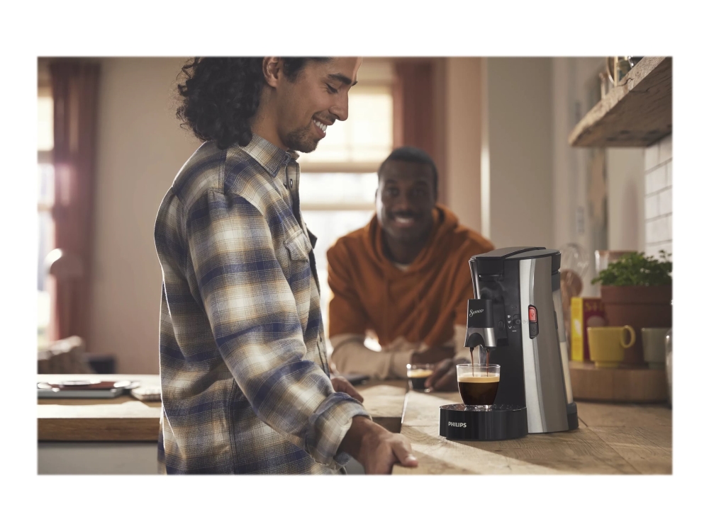Philips Senseo Select CSA250 - Kaffemaskin - 1 bar - metall