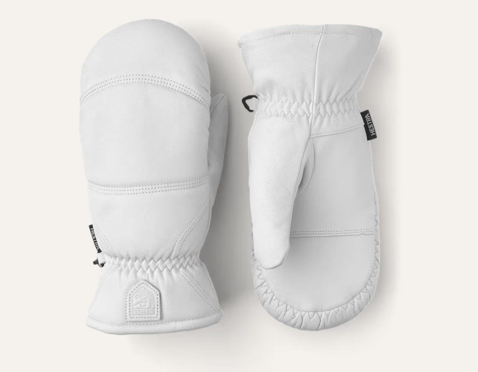 Hestra Leather Box - Mitt Offwhite - 10
