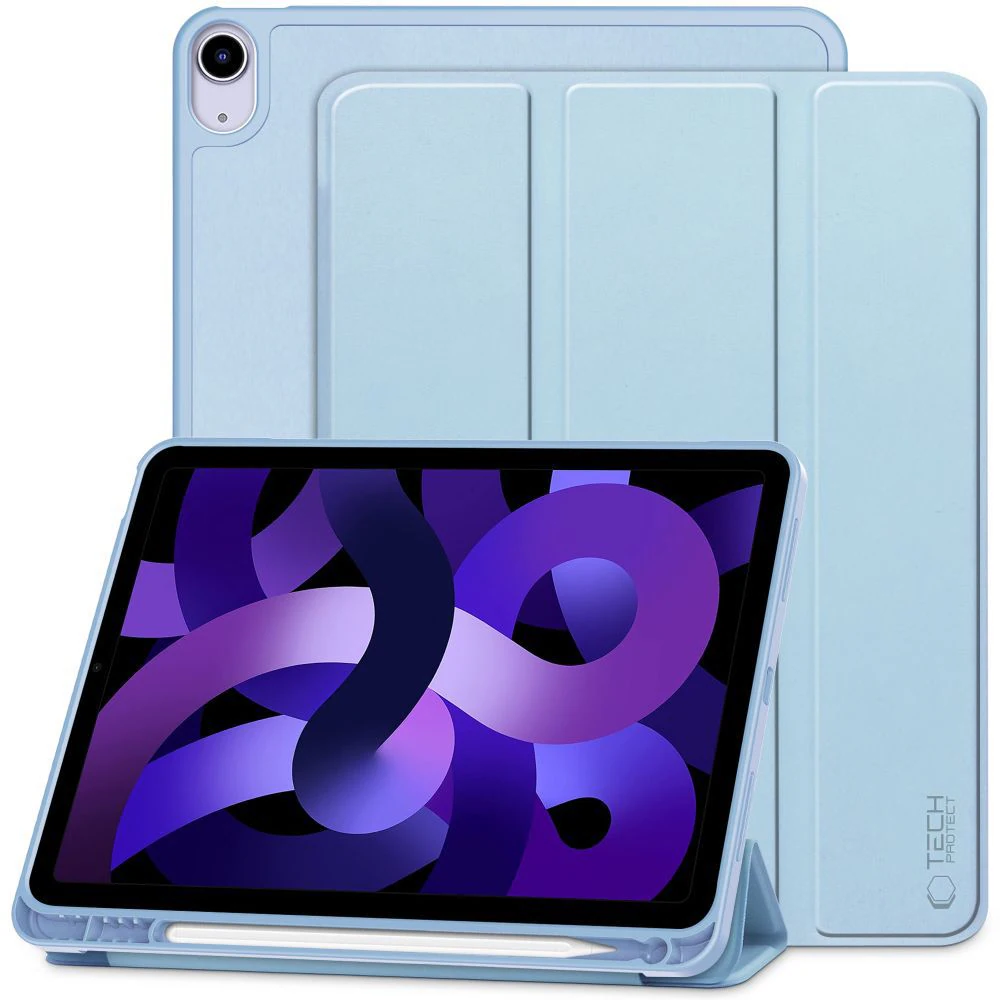 Fodral till surfplatta Tech-Protect TECH-PROTECT SMARTCASE iPad Air 4 2020 sky blue